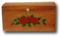 Faux Finishes - Woodgrained Trunk with Roses